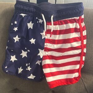Cat & Jack Kids Swim Trunks - Red, White, and Blue